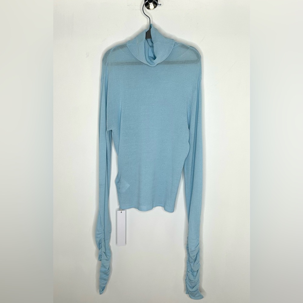 For Love & Lemons Sadie Turtleneck – Light Blue – XXS - Picture 4 of 6